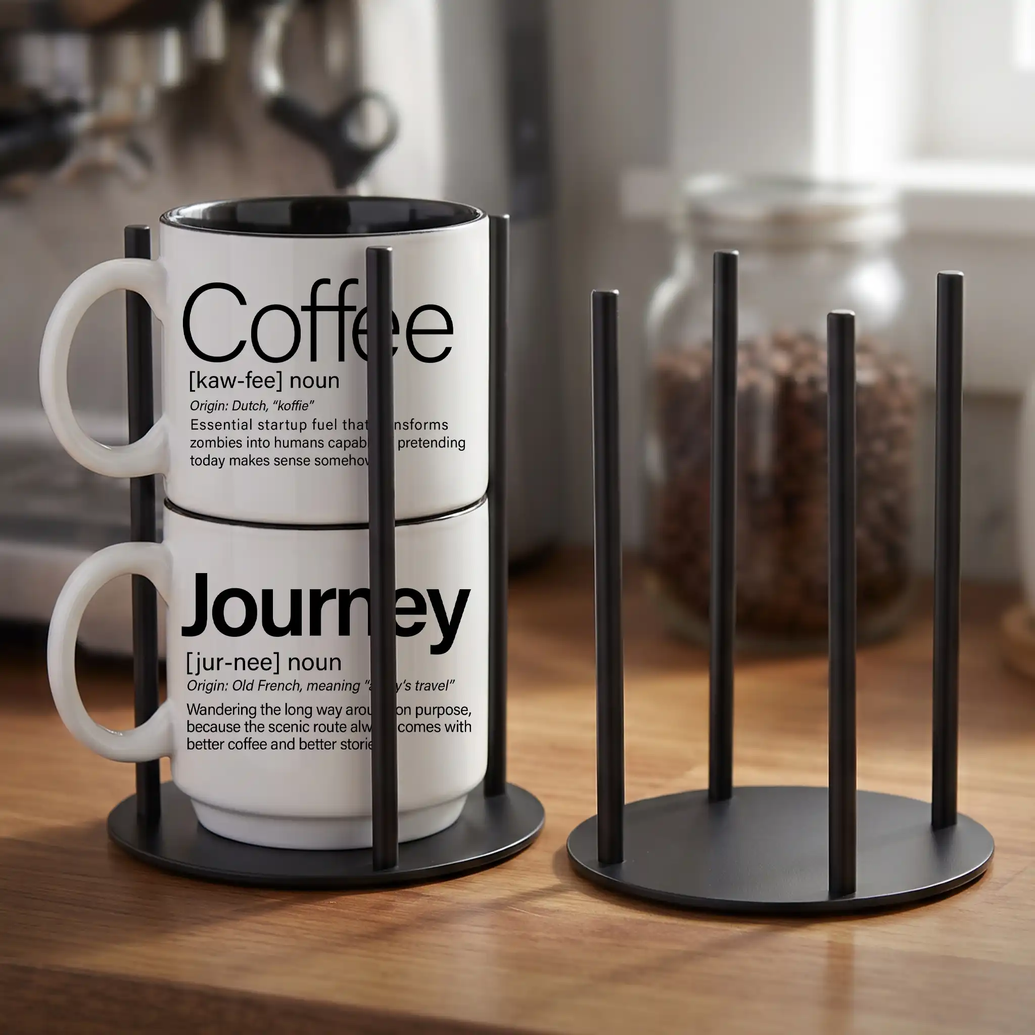 2-Mug Stack | Coffee + Journey Mug Set: My Coffee Journey - Image 2