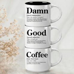 Alternative view of Damn – Single Mug | Word Story Style Coffee Mug – Because Every Word Tells a Story