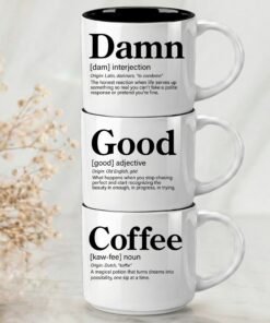 Alternative view of Damn – Single Mug | Word Story Style Coffee Mug – Because Every Word Tells a Story