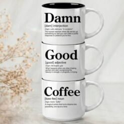 3-Mug Stack | Damn + Good + Coffee | Signature Collection