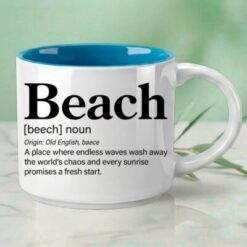Beach - Single Mug | Word Story Style Coffee Mug – Because Every Word Tells a Story