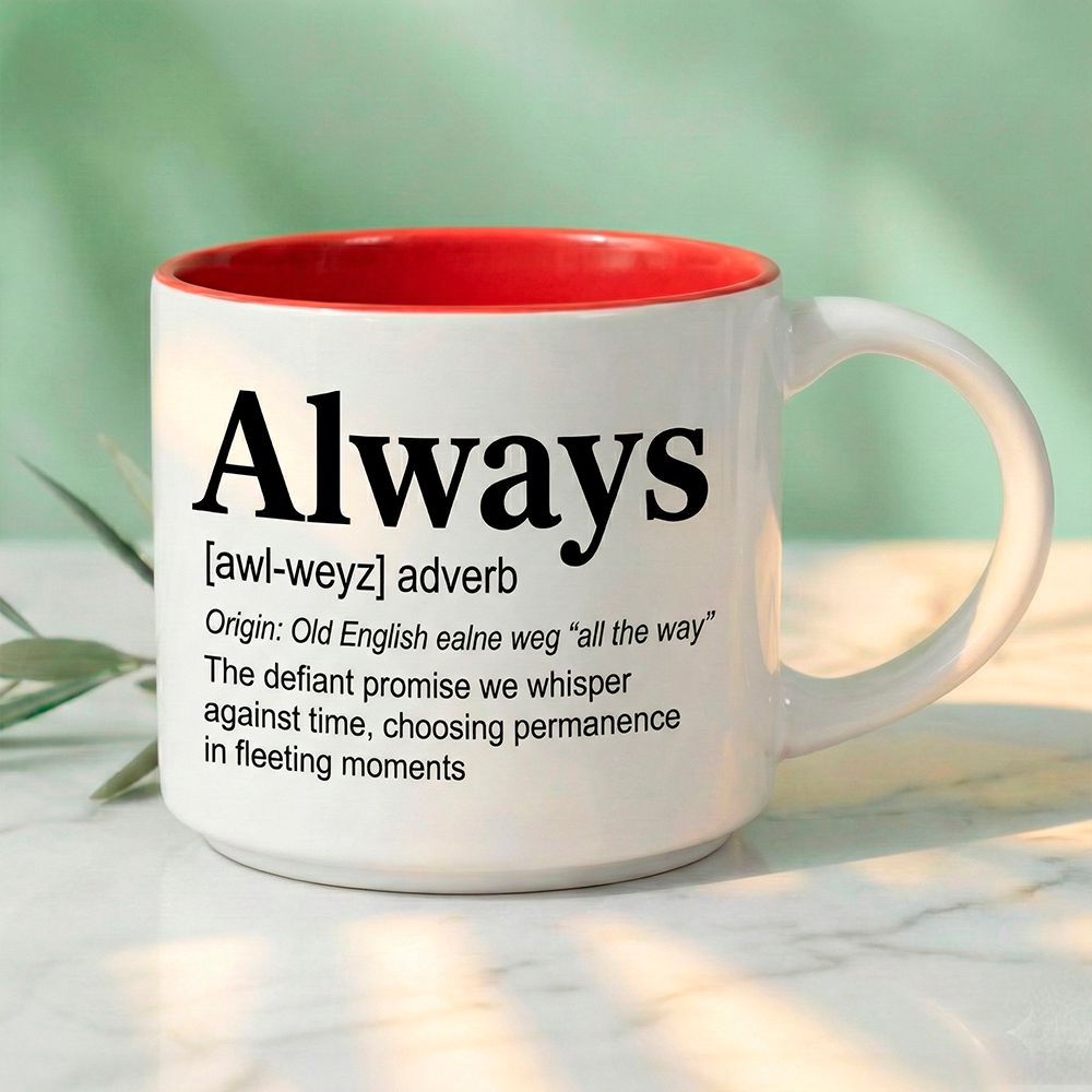Always - Single Mug | Word Story Style Coffee Mug – Because Every Word Tells a Story - Image 3