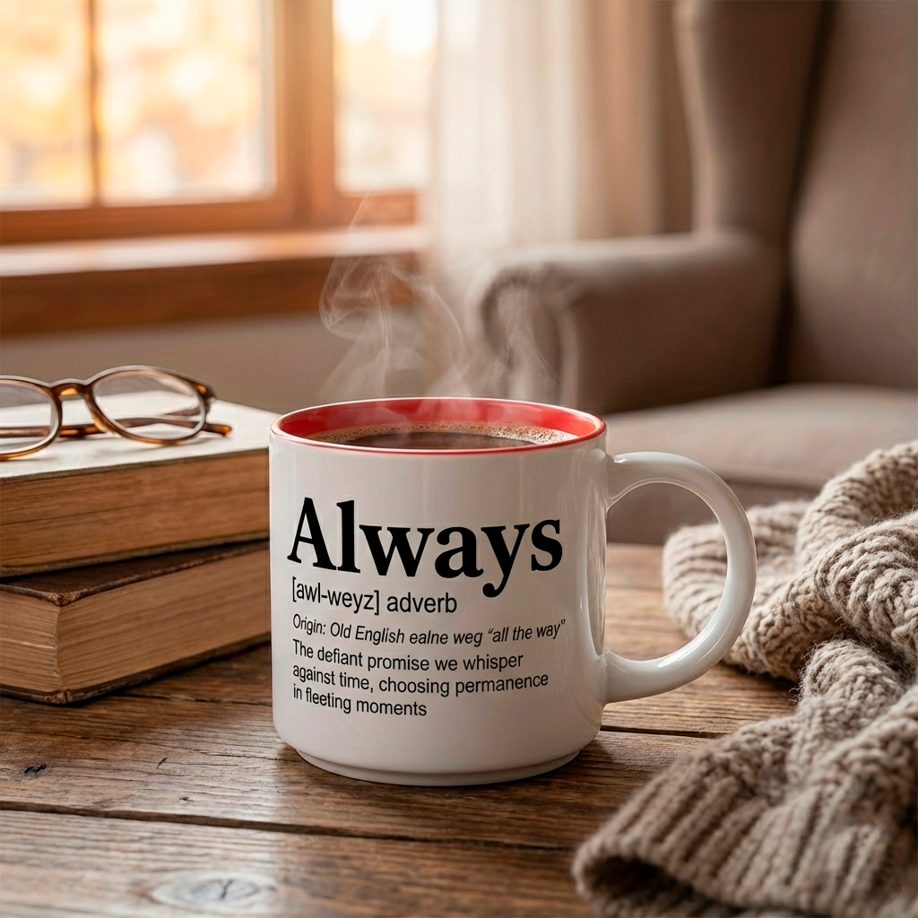 Always - Single Mug | Word Story Style Coffee Mug – Because Every Word Tells a Story - Image 2