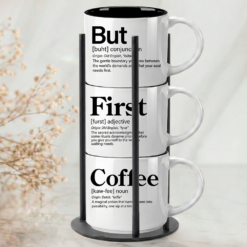 Alternative view of 3-Mug Stack | But + First + Coffee | Signature Collection