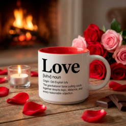 Alternative view of Love - Single Mug | Relationship Word Story Style® Coffee Mug – Because Every Word Tells a Story