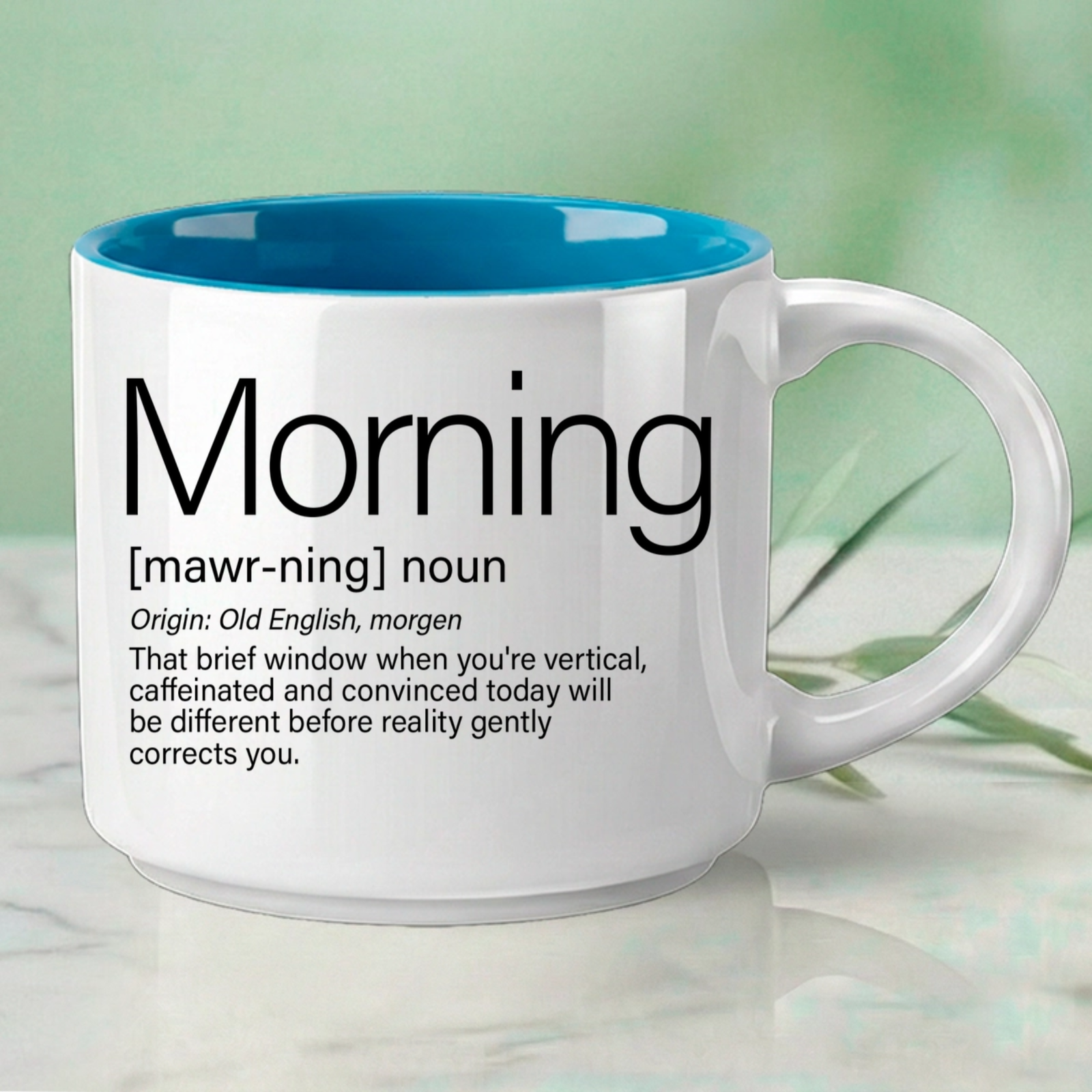 Morning – Single Mug | Word Story Style Coffee Mug – Because Every Word Tells a Story - Image 5