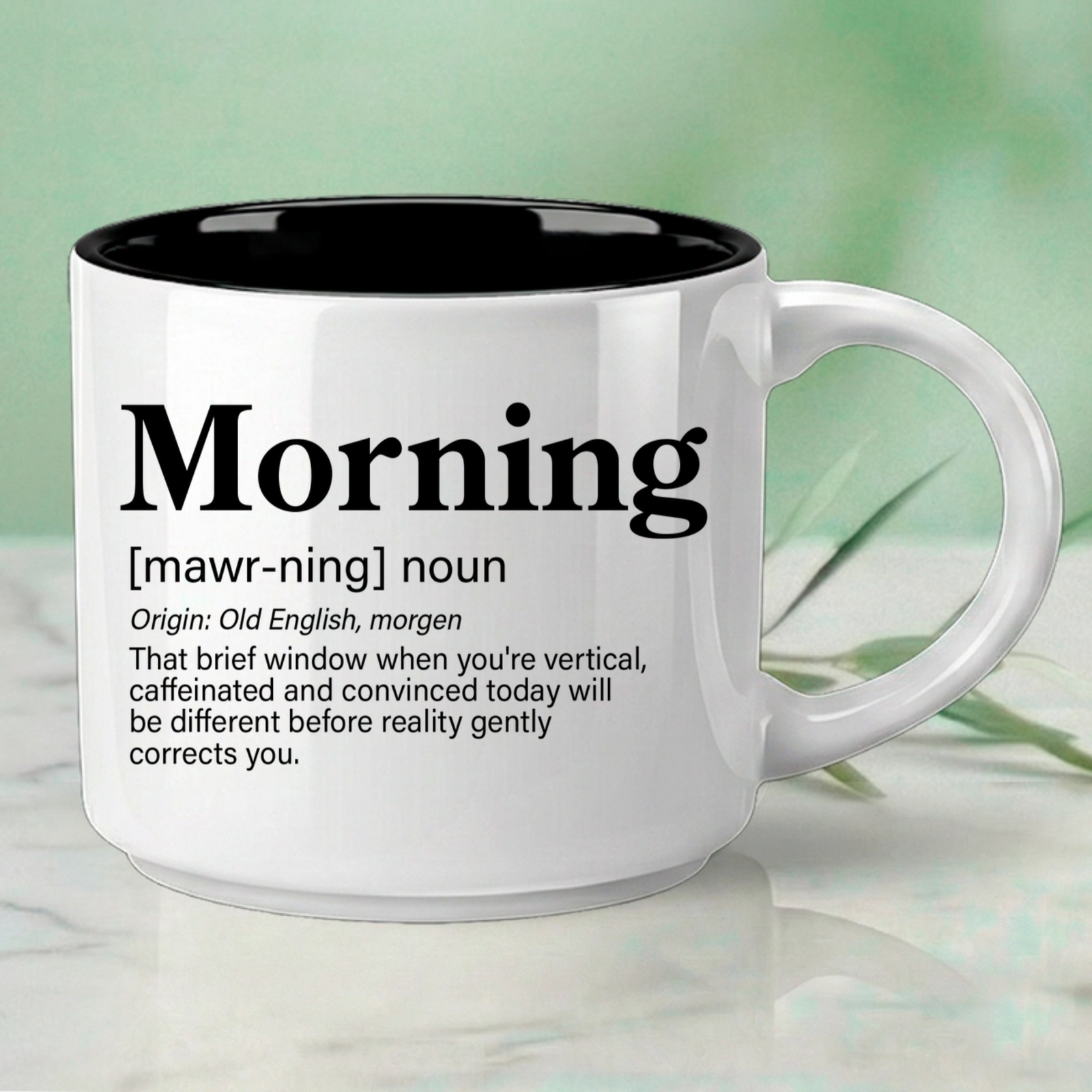 Morning – Single Mug | Word Story Style Coffee Mug – Because Every Word Tells a Story - Image 3