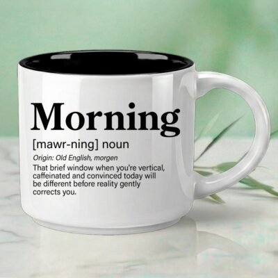 Morning – Single Mug | Word Story Style Coffee Mug – Because Every Word Tells a Story