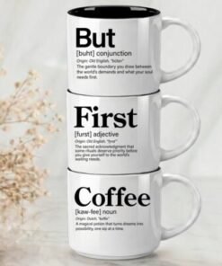 3-Mug Stack | But + First + Coffee | Signature Collection