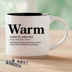 Warm transformed into a Word Story Style definition – three voices, one powerful word.