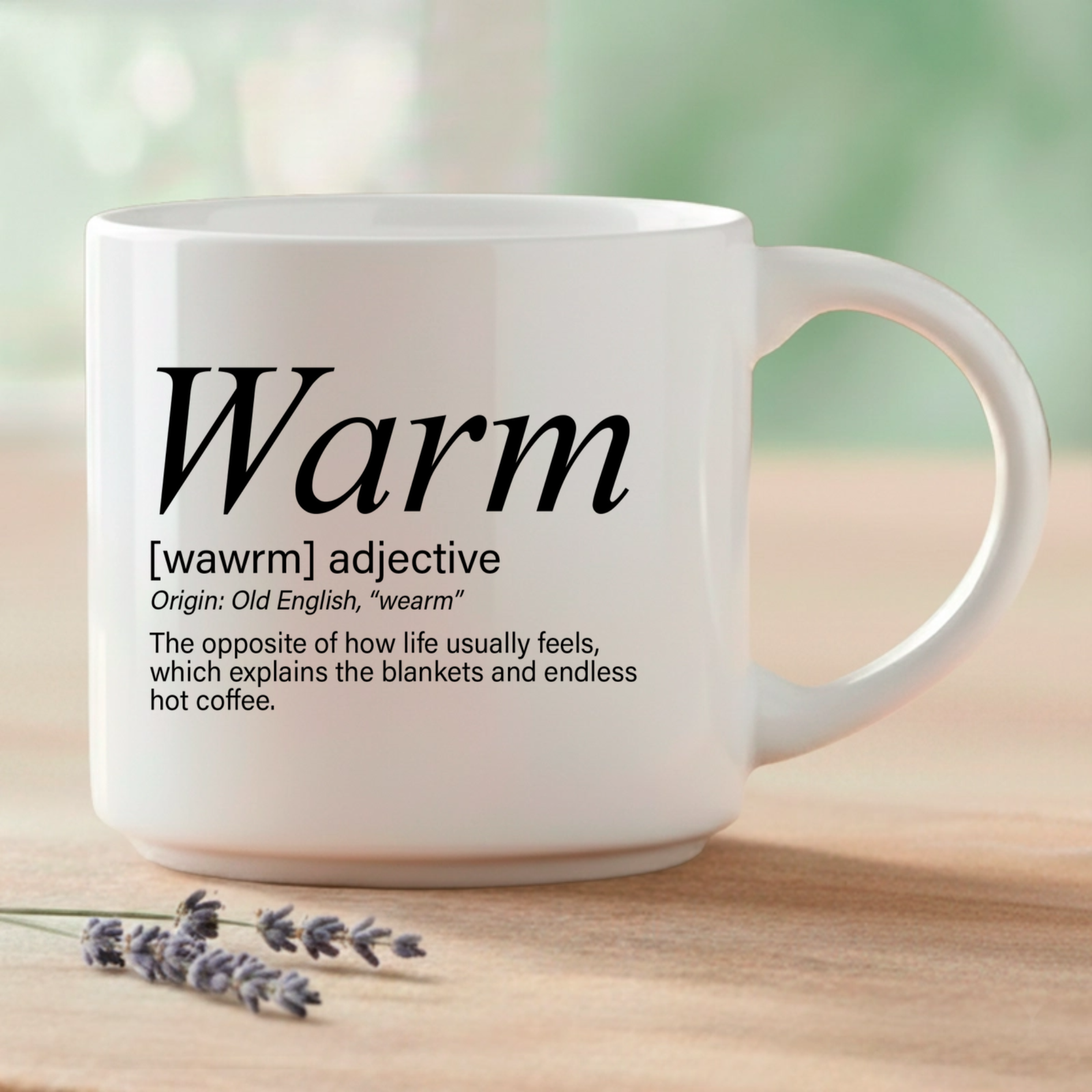 Warm transformed into a Word Story Style definition – three voices, one powerful word.