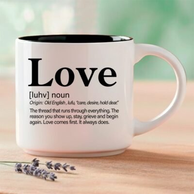Love – Single Mug | Love of Life Relationship Word Story Style® Coffee Mug – Because Every Word Tells a Story