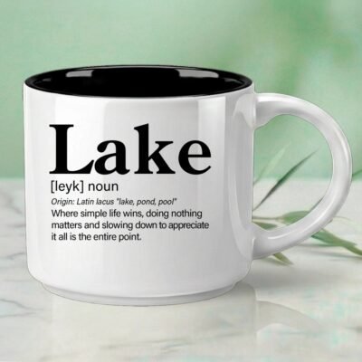 Lake – Single Mug | Word Story Style® Coffee Mug – Because Every Word Tells a Story