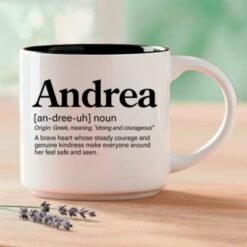 Andrea – Single Mug | Word Story Style® Coffee Mug – Because Every Name Tells a Story