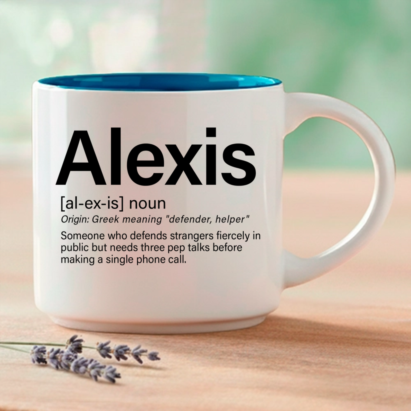 Alexis – Single Mug | Word Story Style® Coffee Mug – Because Every Name Tells a Story - Image 2
