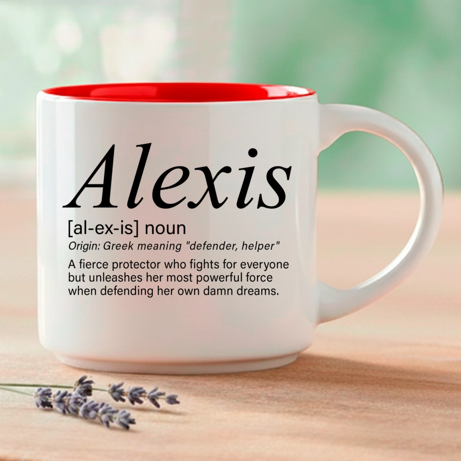 Alexis – Single Mug | Word Story Style® Coffee Mug – Because Every Name Tells a Story - Image 3