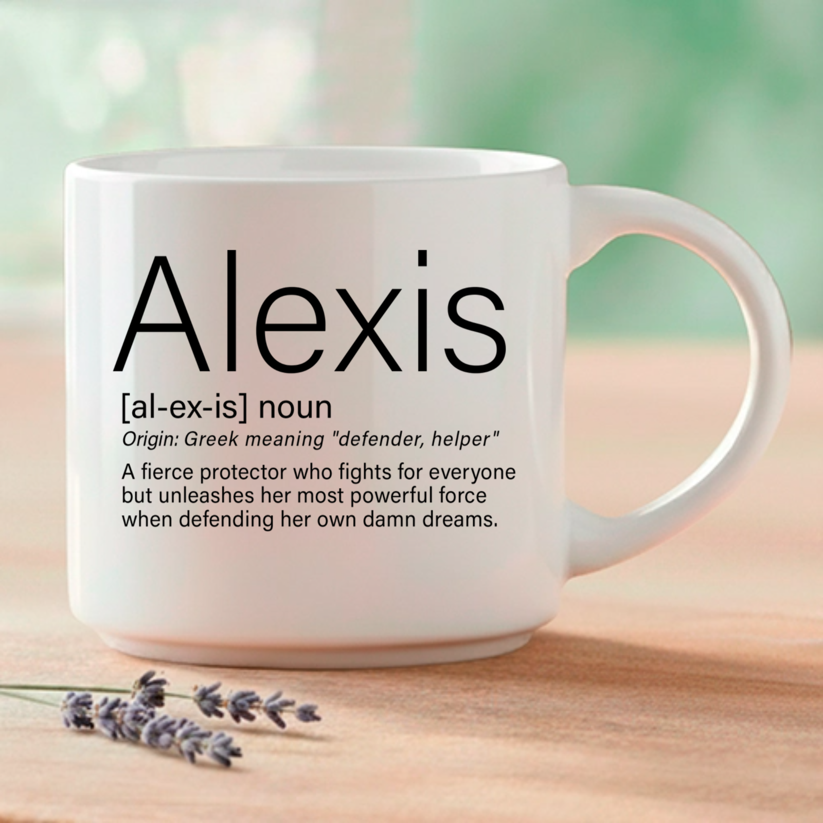 Alexis – Single Mug | Word Story Style® Coffee Mug – Because Every Name Tells a Story - Image 4