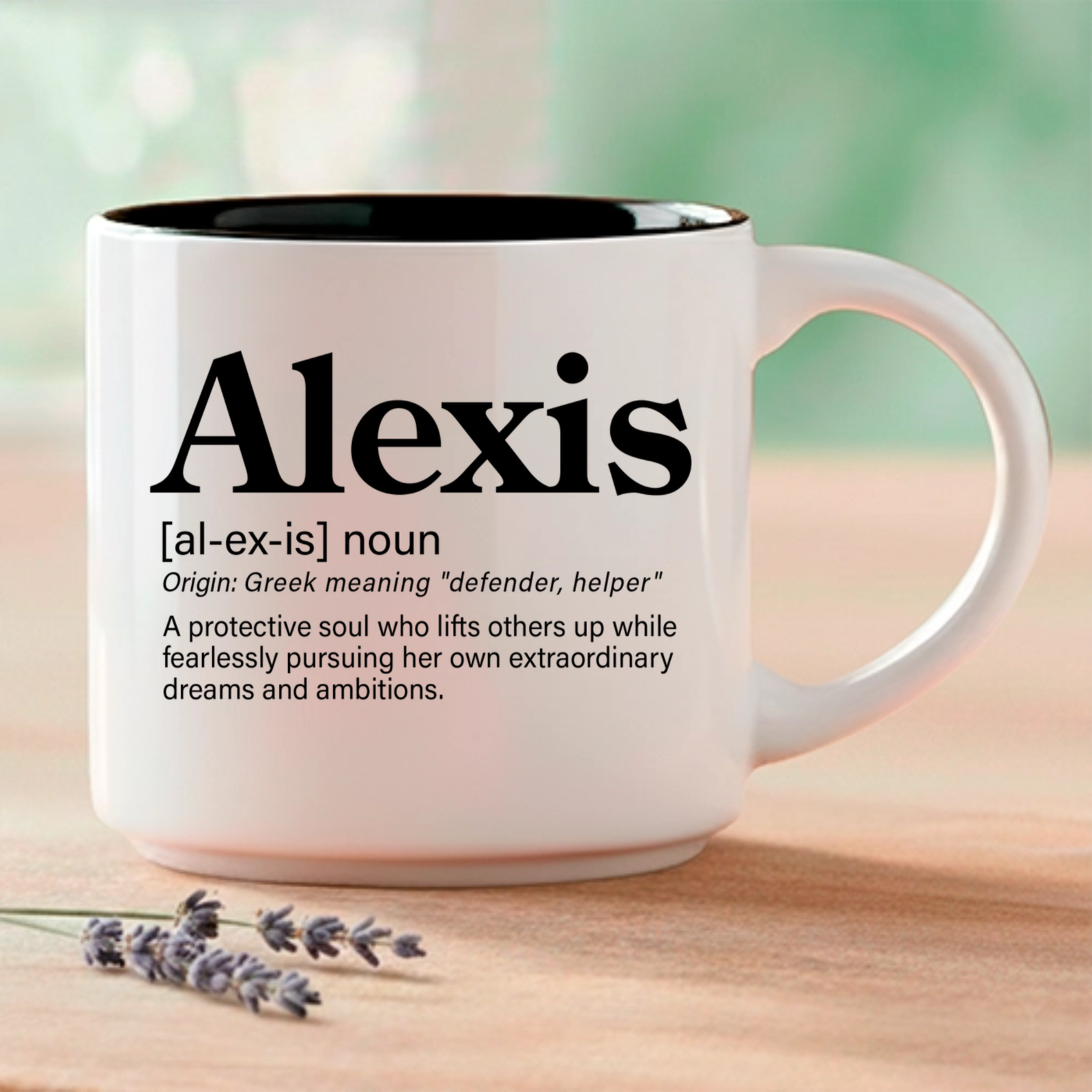 Alexis – Single Mug | Word Story Style® Coffee Mug – Because Every Name Tells a Story - Image 5