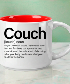 COUCH transformed into a Word Story Style definition – celebrating the radical act of rest.