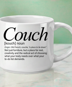 COUCH transformed into a Word Story Style definition – celebrating the radical act of rest.