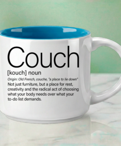 COUCH transformed into a Word Story Style definition – celebrating the radical act of rest.