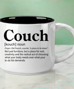 COUCH transformed into a Word Story Style definition – celebrating the radical act of rest.