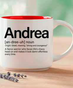 A name that means "strong" and "courageous" — because Andrea faces life with fearless grace. Coffee & Words