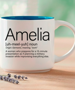 A name that means "work" and "determination" — because Amelia turns every dream into reality. Coffee & Words