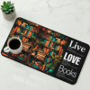 Story Stack Mat – The foundation for your coffee station or workspace. Vibrant bookshelf scene filled with colorful spines and cozy details meets Word Story Style® definitions.
