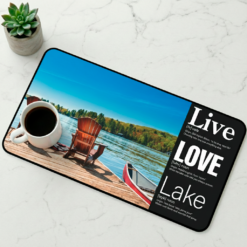 Story Stack Mat | Live + Love + Lake | Lakefront Scene | Coffee and Desk Mat