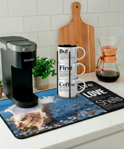 Live + Love + Shells: The foundation for your coffee ritual or creative workspace.