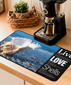 Live + Love + Shells: The foundation for your coffee ritual or creative workspace.