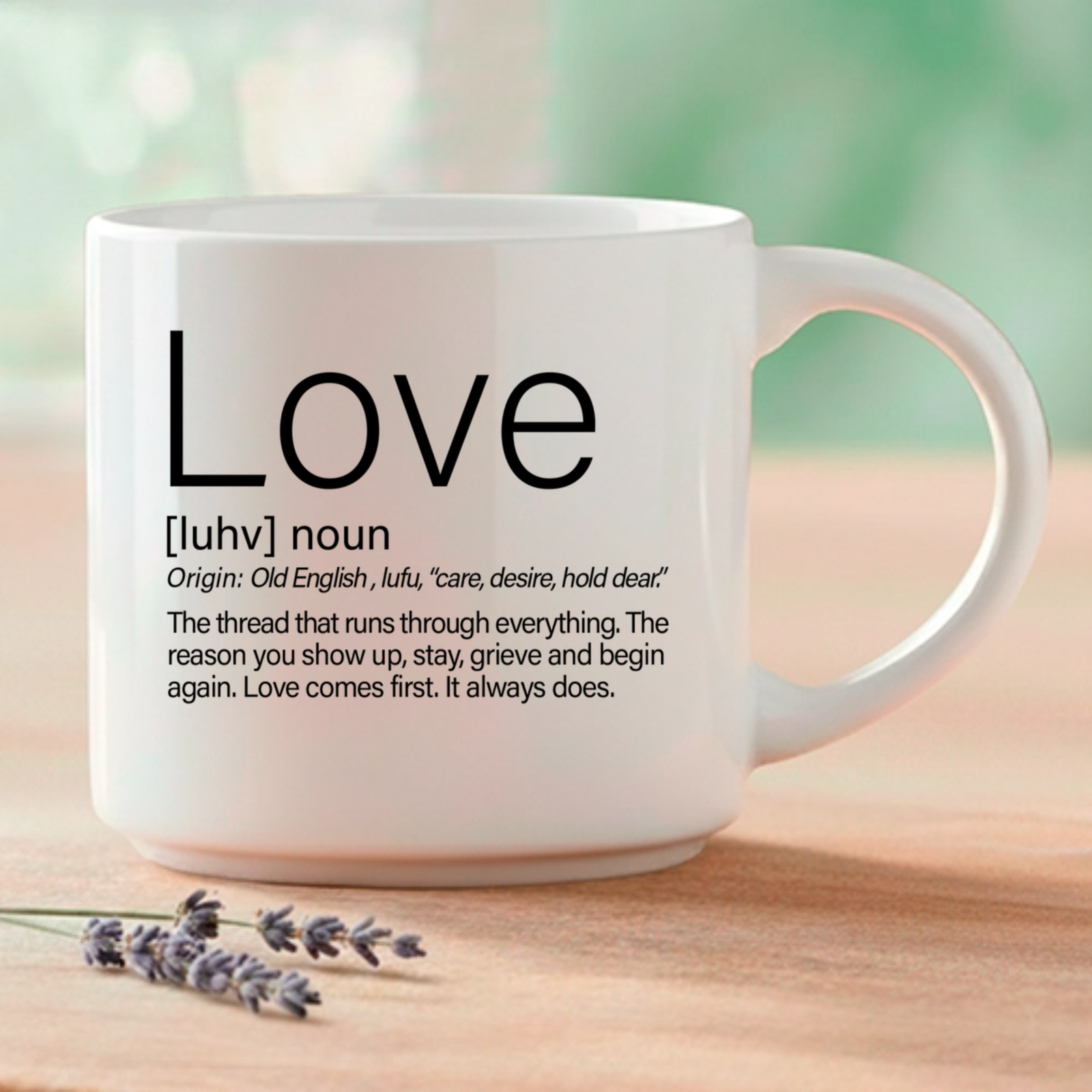 Love – Single Mug | Love of Life Relationship Word Story Style® Coffee Mug – Because Every Word Tells a Story - Image 4