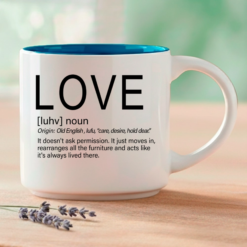 Alternative view of Love – Single Mug | Love of Life Relationship Word Story Style® Coffee Mug – Because Every Word Tells a Story