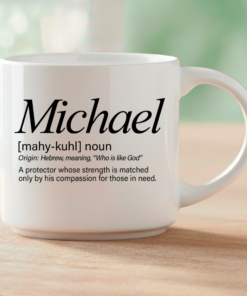 Whether you're gifting it to someone who answers to Michael or treating yourself, this mug is more than a name on ceramic. It's a story worth sipping. Coffee & Words