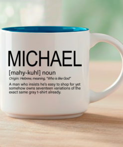 Whether you're gifting it to someone who answers to Michael or treating yourself, this mug is more than a name on ceramic. It's a story worth sipping. Coffee & Words