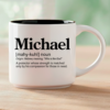 Whether you're gifting it to someone who answers to Michael or treating yourself, this mug is more than a name on ceramic. It's a story worth sipping. Coffee & Words