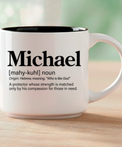 Whether you're gifting it to someone who answers to Michael or treating yourself, this mug is more than a name on ceramic. It's a story worth sipping. Coffee & Words