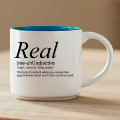 REAL transformed into a Word Story Style definition – celebrating the radical act of choosing yourself.