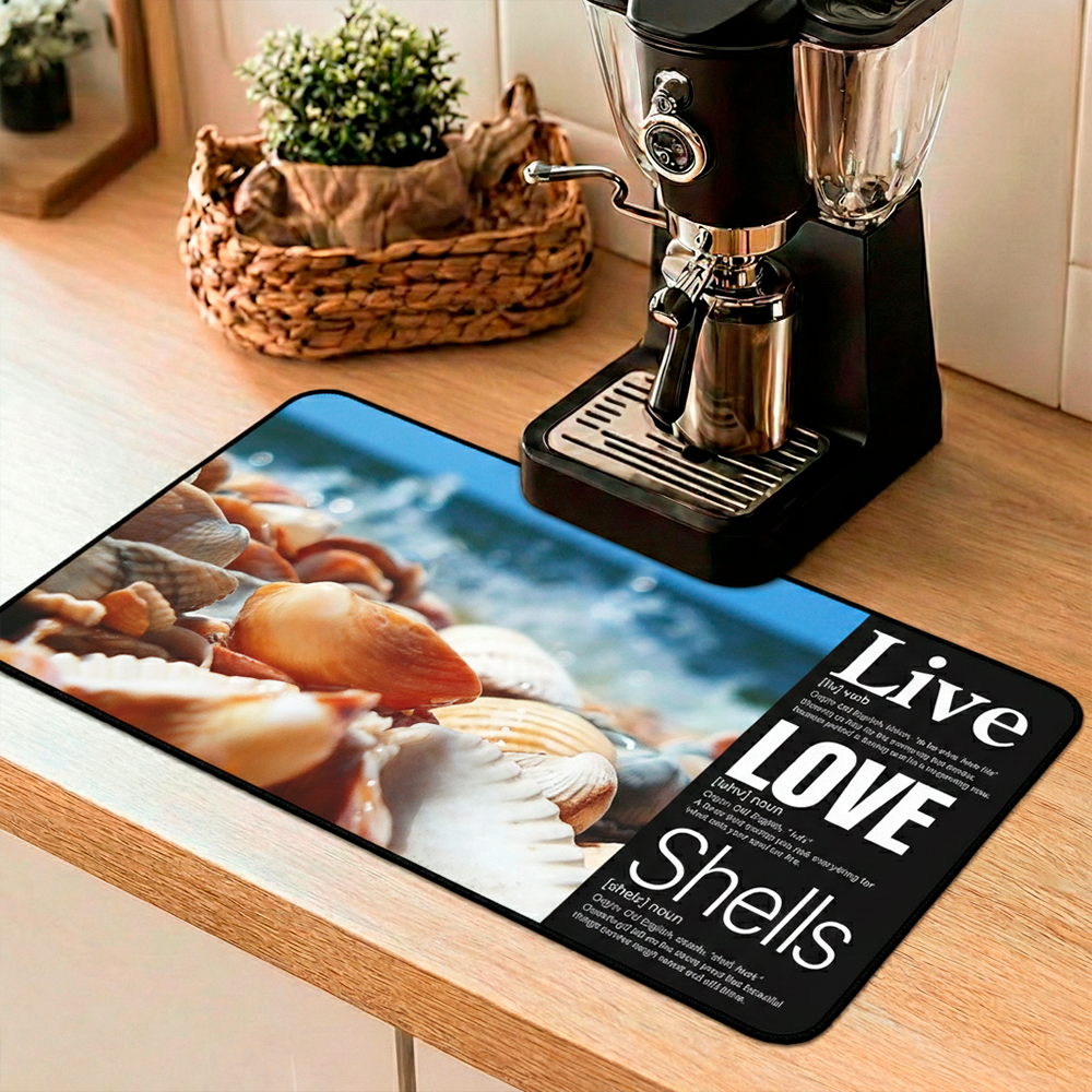 Live + Love + Shells: The foundation for your coffee ritual or creative workspace.