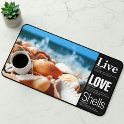 Live + Love + Shells: The foundation for your coffee ritual or creative workspace.