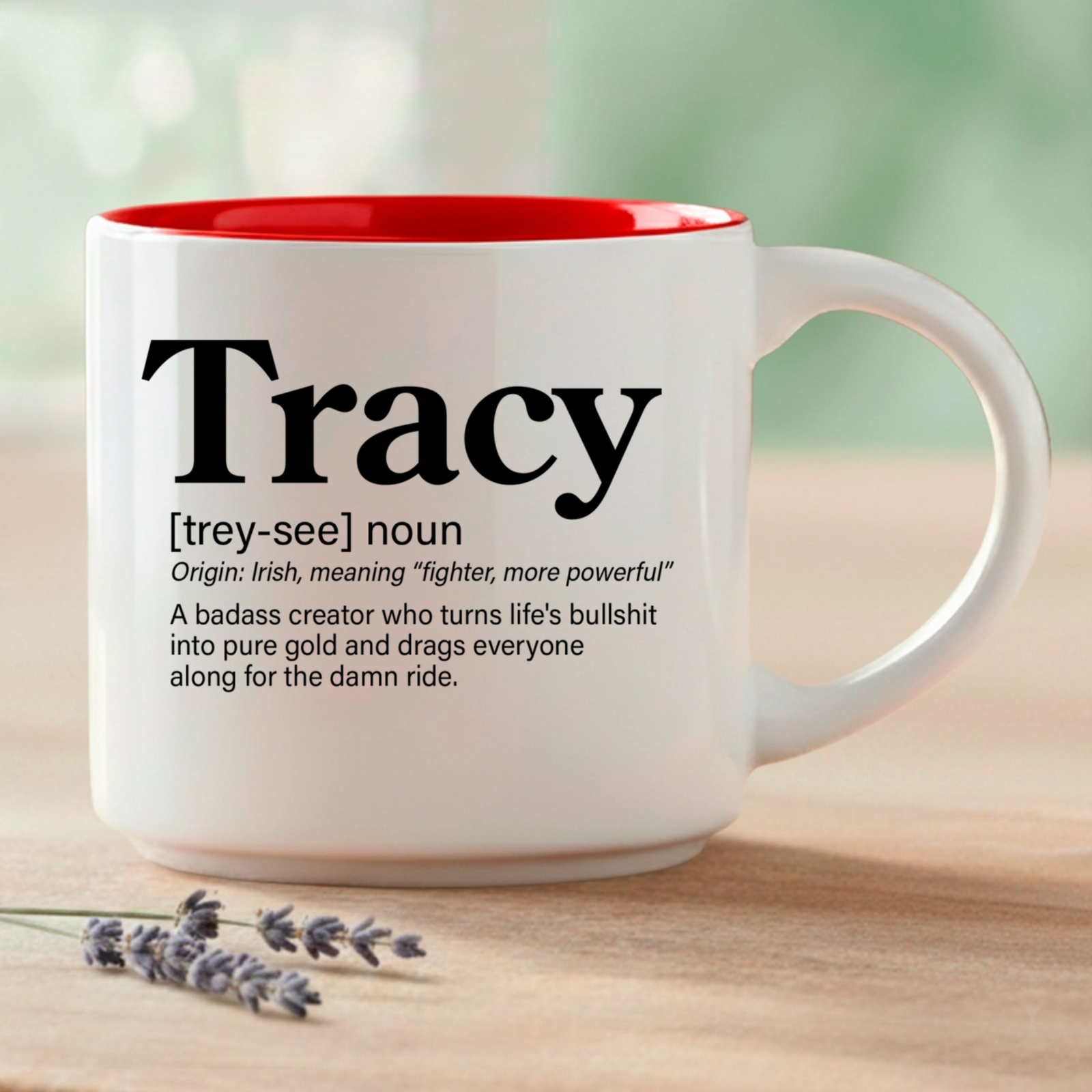 A name that means “fighter” and “more powerful” — because Tracy embodies both.