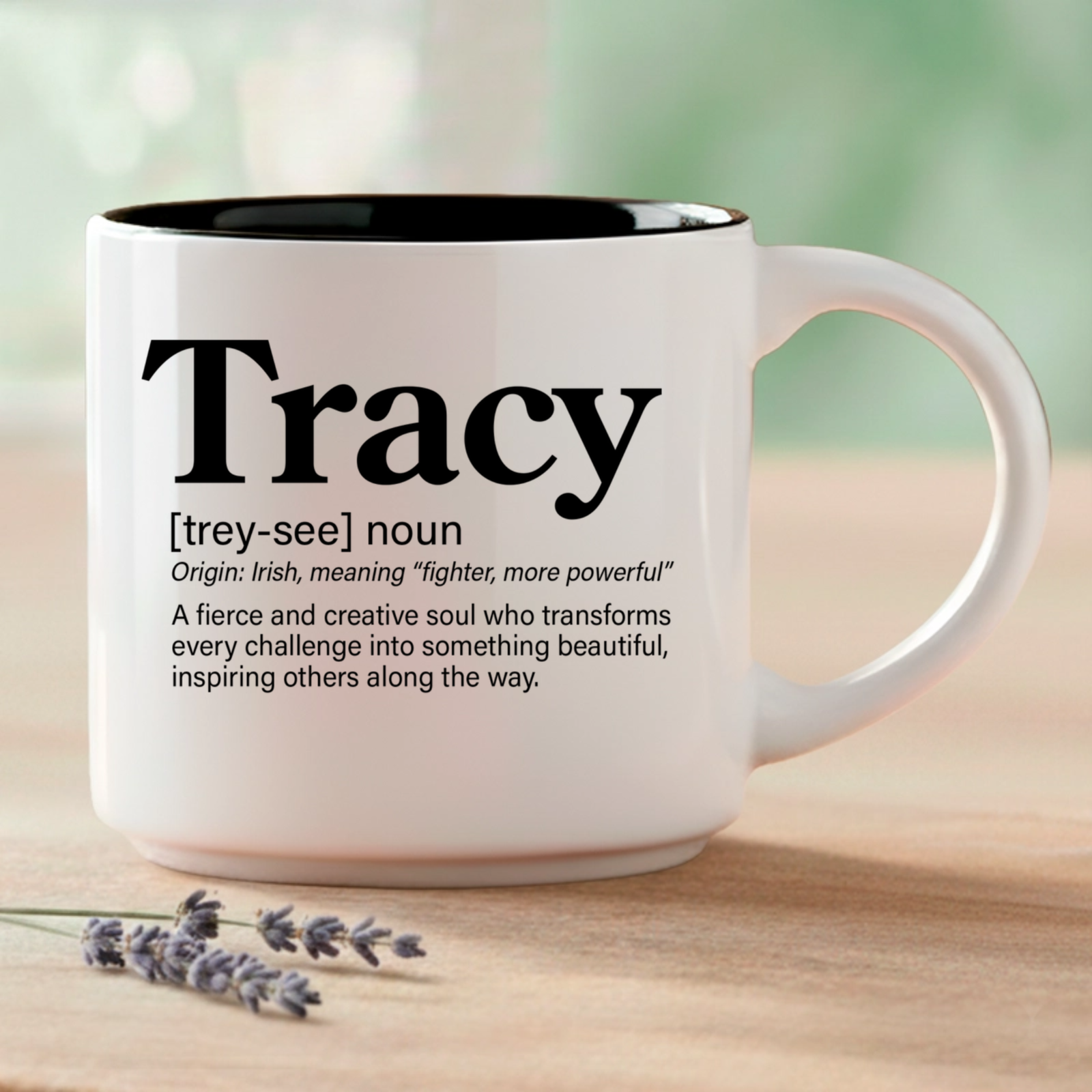 A name that means “fighter” and “more powerful” — because Tracy embodies both.