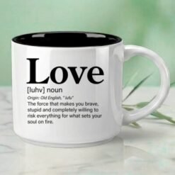 Love – Single Mug | Word Story Style® Coffee Mug – Because Every Word Tells a Story