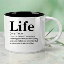 Life – Single Mug | Word Story Style® Coffee Mug – Because Every Word Tells a Story