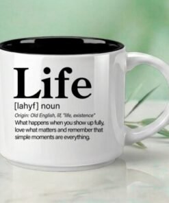 Life – Single Mug | Word Story Style® Coffee Mug – Because Every Word Tells a Story