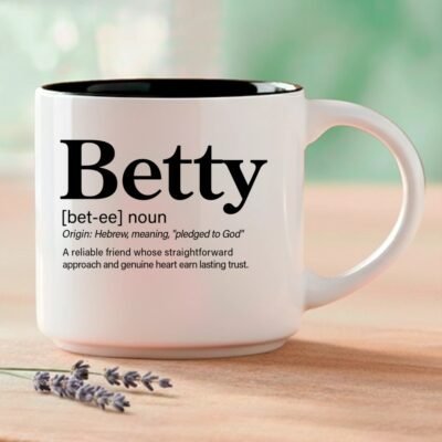 Betty – Single Mug | Word Story Style® Coffee Mug – Because Every Name Tells a Story