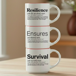 Three words. One sentence. The whole truth of what you are doing, even on the weeks you don't feel it. Coffee & Words