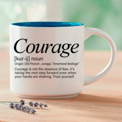 Courage is not the absence of fear, it's taking the next step forward even when your hands are shaking. Trust yourself. Coffee & Words