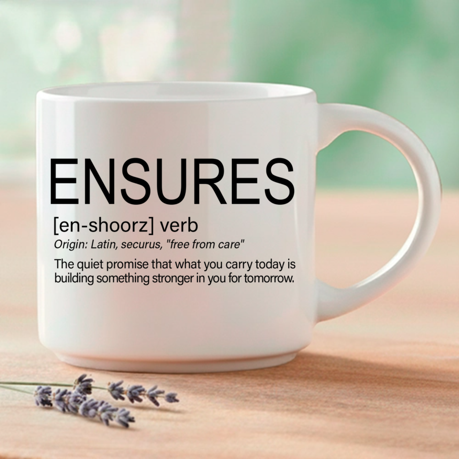 Some words work quietly in the background. You don't always notice them. But they are there, making certain you make it through. Coffee & Words